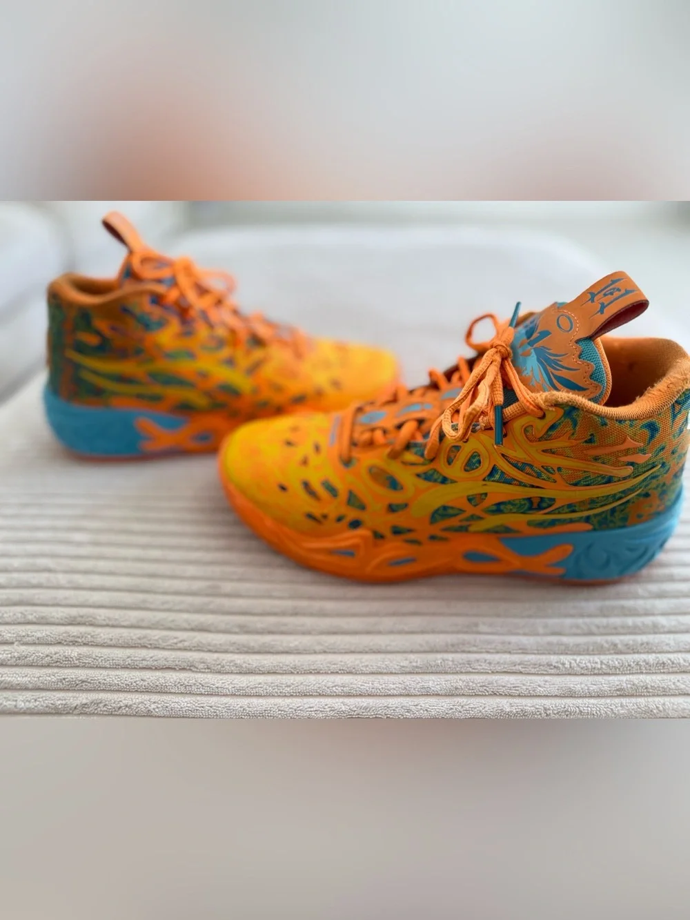 Puma MB.04 Phoenix LaMelo Ball Basketball Shoes Orange/Yellow
